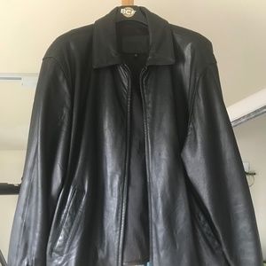 Black Brandini Extra Large Leather Jacket